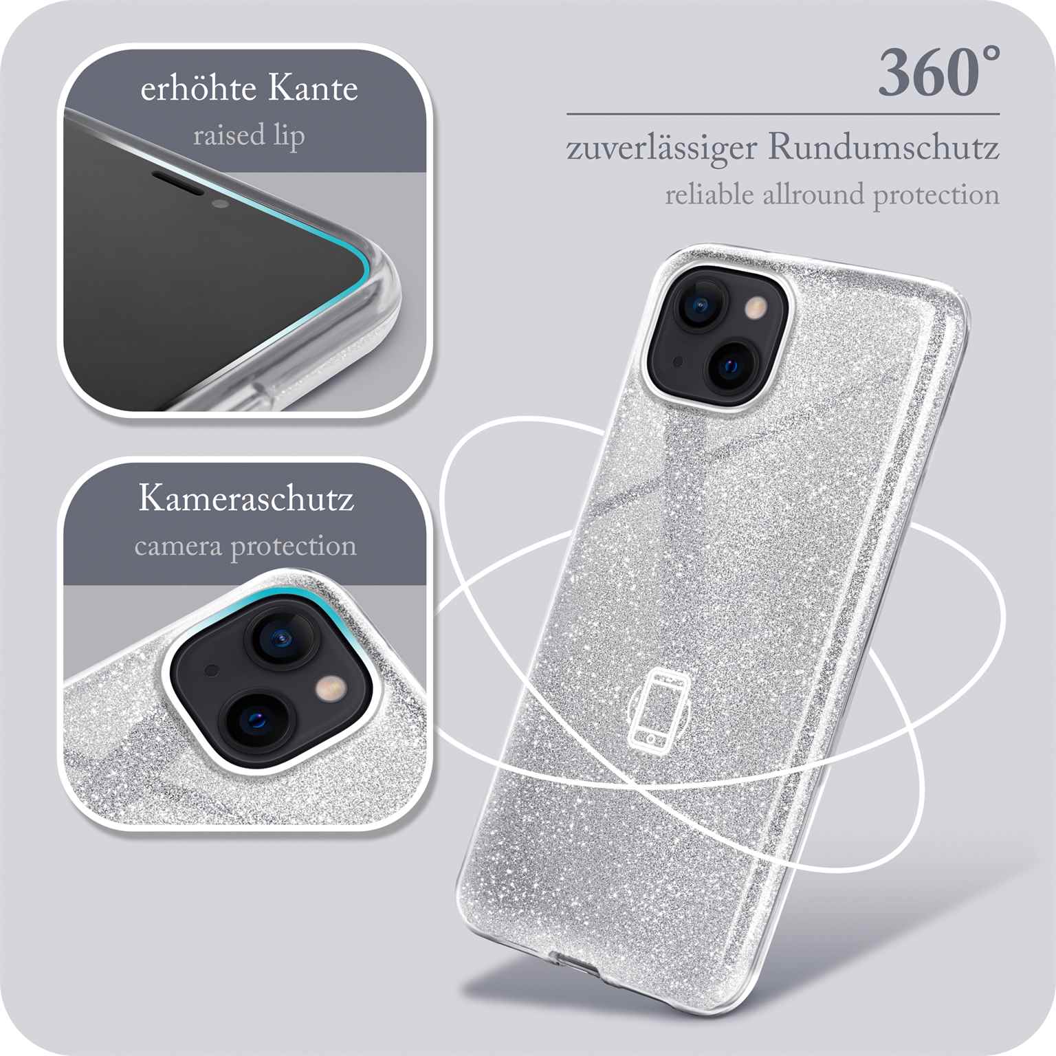 ONEFLOW Glitter Case iPhone 14 mit Glitzer Look – Weiteres Produktbild 5 ONEFLOW Glitter Case iPhone 14 mit Glitzer Look – Weiteres Produktbild 5