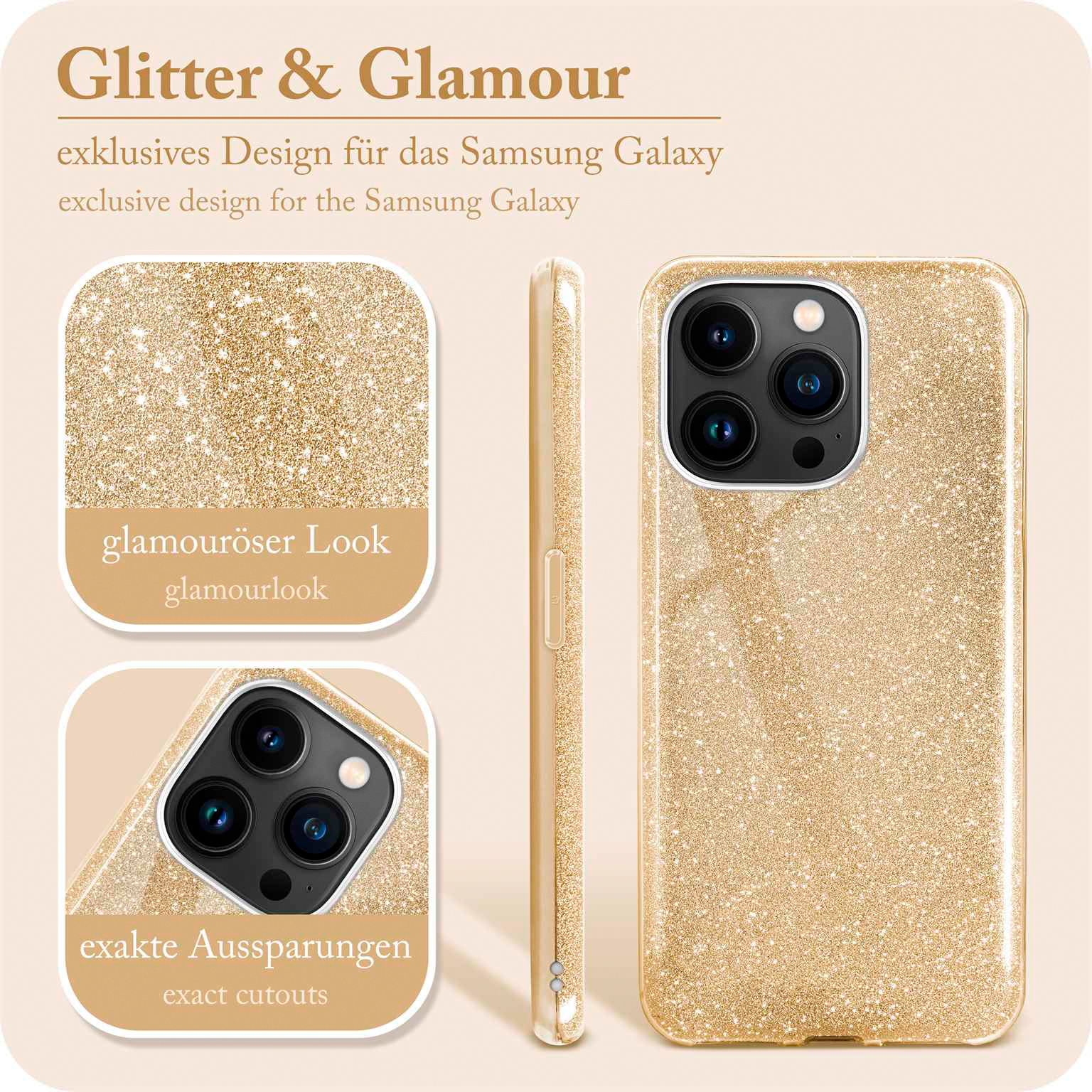 ONEFLOW Glitter Case iPhone 15 Pro Max mit Glitzer Look – Weiteres Produktbild 2 ONEFLOW Glitter Case iPhone 15 Pro Max mit Glitzer Look – Weiteres Produktbild 2