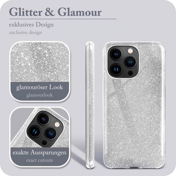 ONEFLOW Glitter Case iPhone 15 Pro mit Glitzer Look – Weiteres Produktbild 2 ONEFLOW Glitter Case iPhone 15 Pro mit Glitzer Look – Weiteres Produktbild 2