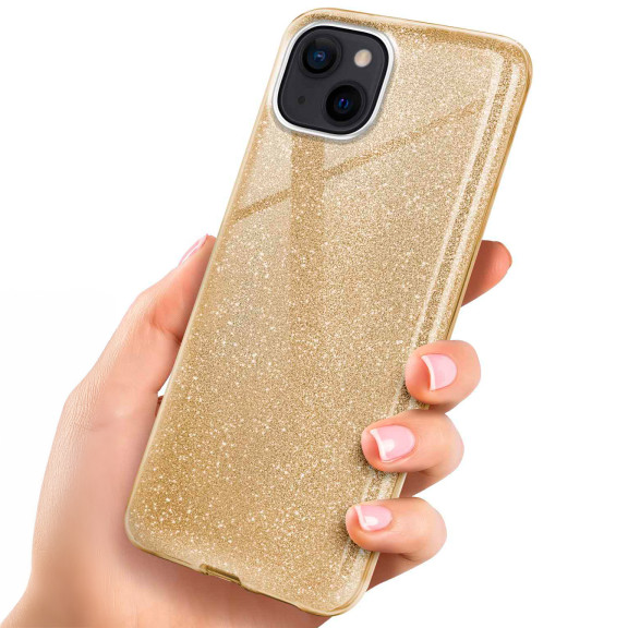 ONEFLOW Glitter Case iPhone 15 mit Glitzer Look – Weiteres Produktbild 1