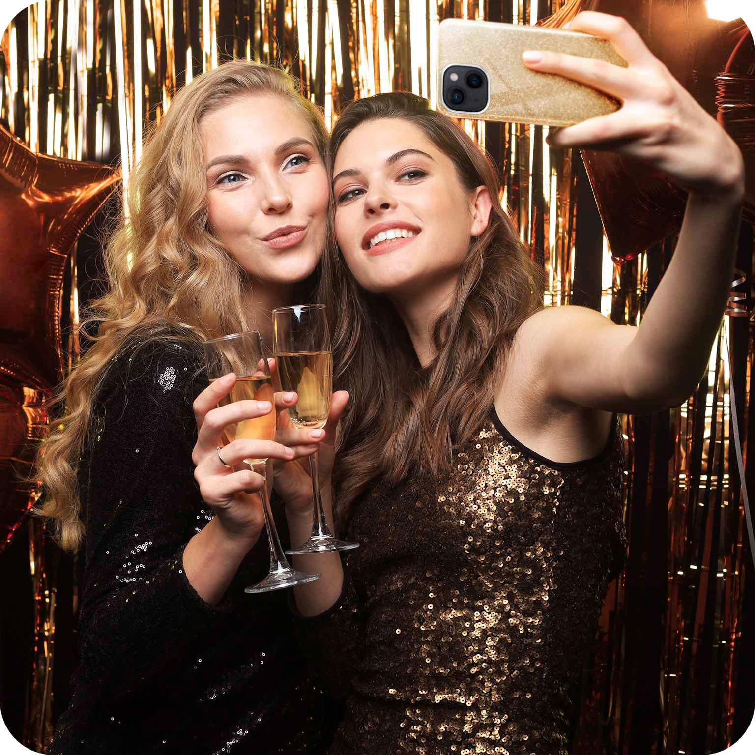 ONEFLOW Glitter Case iPhone 15 mit Glitzer Look – Weiteres Produktbild 7