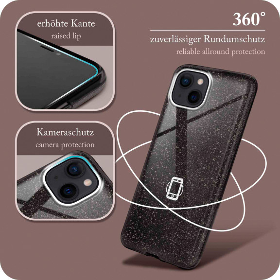 ONEFLOW Glitter Case iPhone 15 mit Glitzer Look – Weiteres Produktbild 5