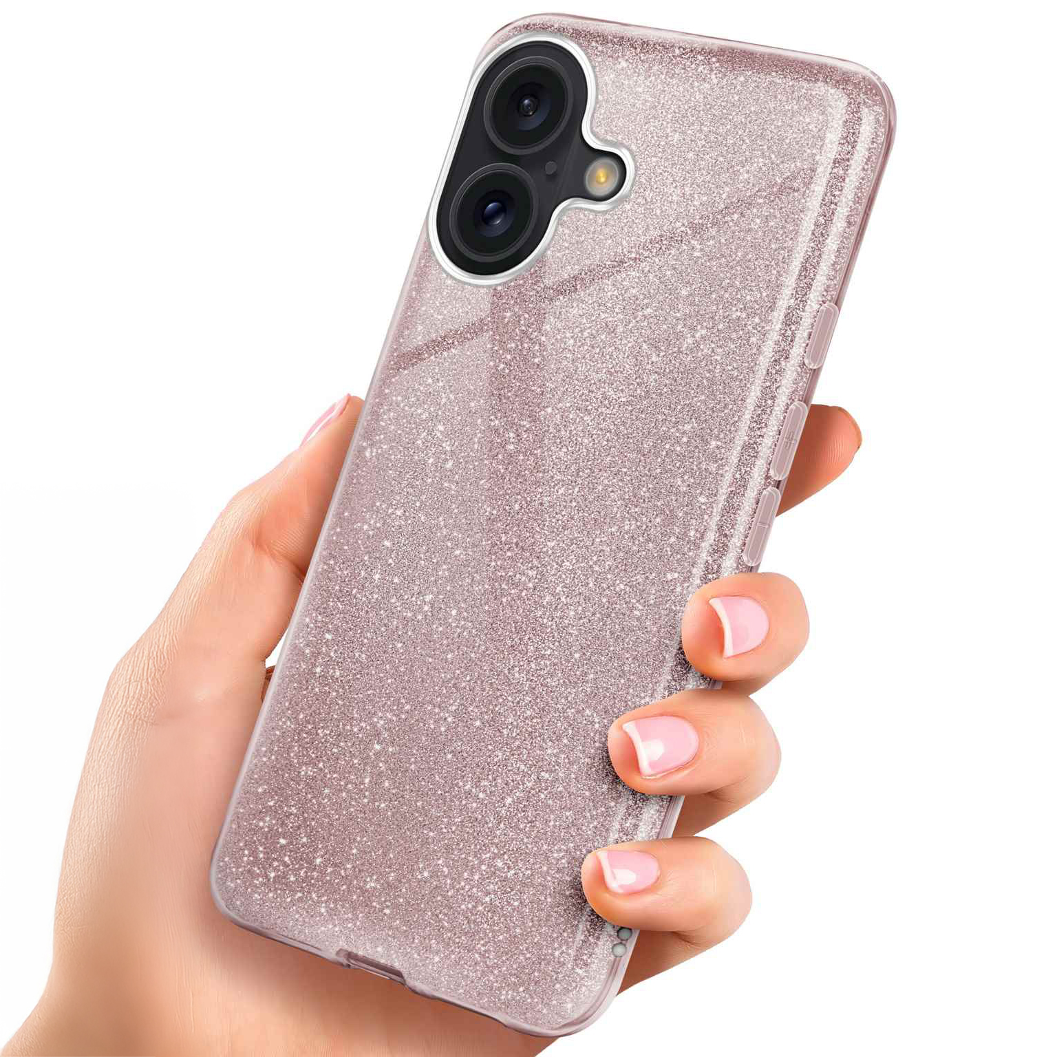 ONEFLOW Glitter Case iPhone 16 Plus mit Glitzer Look – undefined