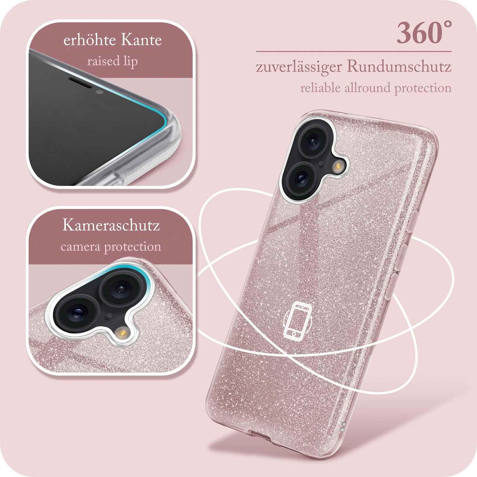 ONEFLOW Glitter Case iPhone 16 Plus mit Glitzer Look – Weiteres Produktbild 5 ONEFLOW Glitter Case iPhone 16 Plus mit Glitzer Look – Weiteres Produktbild 5