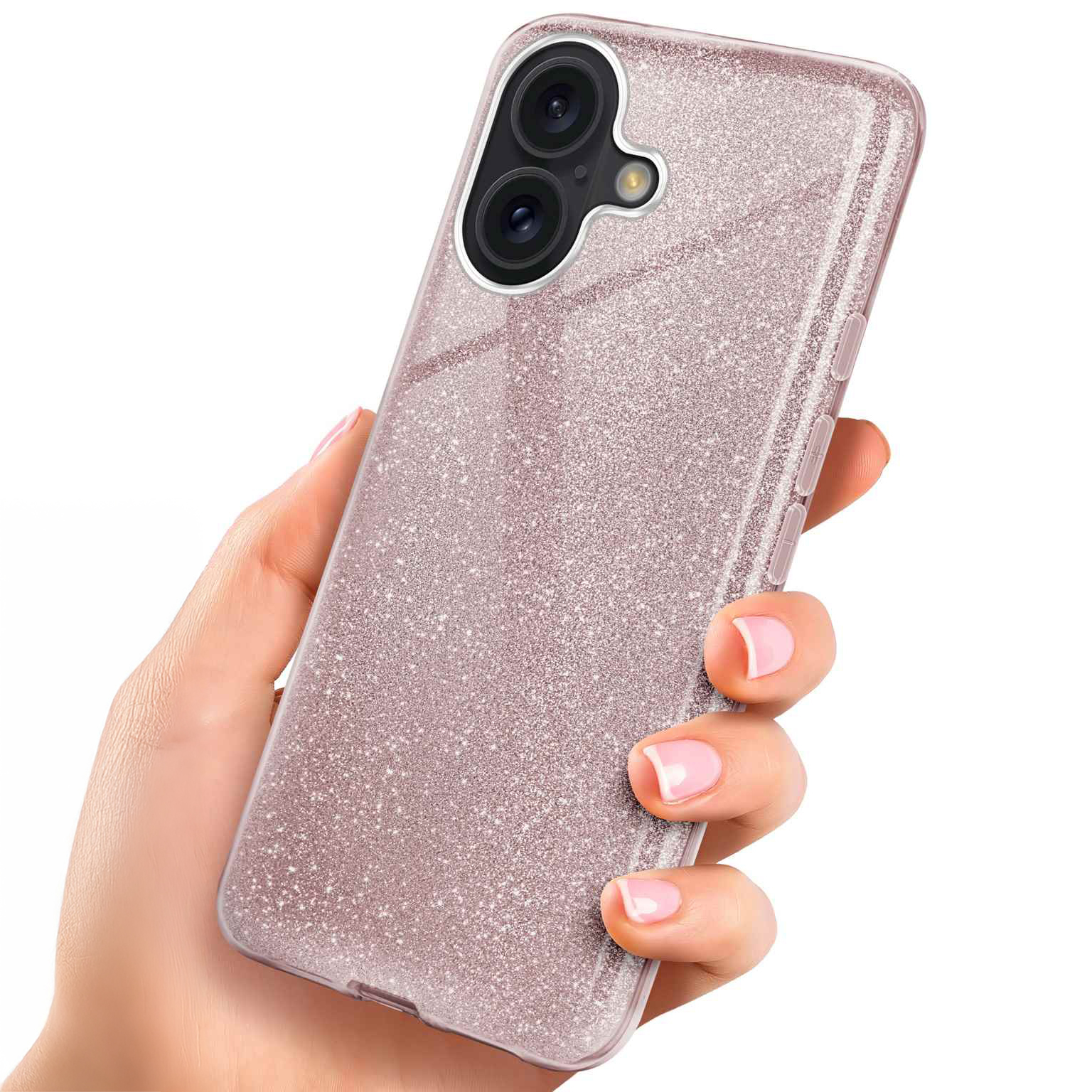 ONEFLOW Glitter Case iPhone 16 mit Glitzer Look – undefined