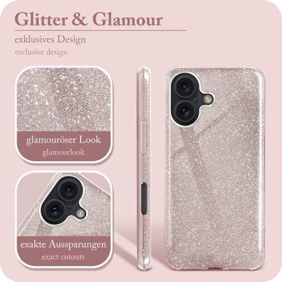 ONEFLOW Glitter Case iPhone 16 mit Glitzer Look – Weiteres Produktbild 2 ONEFLOW Glitter Case iPhone 16 mit Glitzer Look – Weiteres Produktbild 2