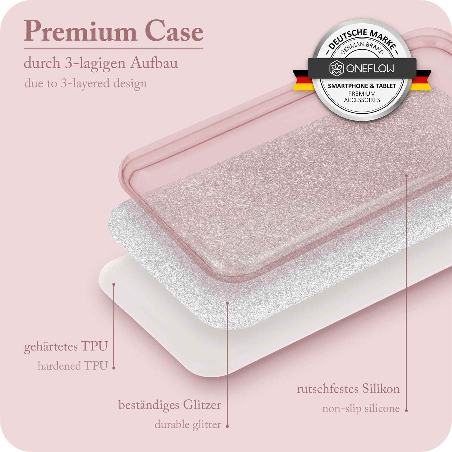ONEFLOW Glitter Case iPhone 16 mit Glitzer Look – Weiteres Produktbild 3 ONEFLOW Glitter Case iPhone 16 mit Glitzer Look – Weiteres Produktbild 3