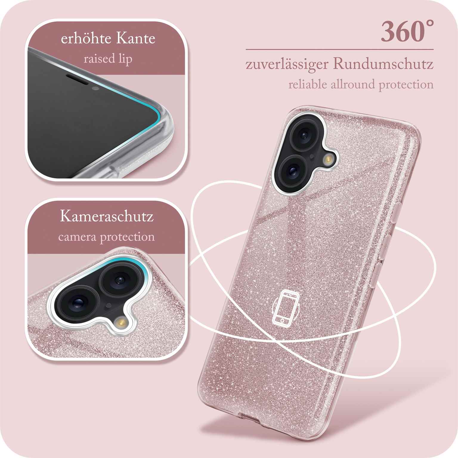 ONEFLOW Glitter Case iPhone 16 mit Glitzer Look – Weiteres Produktbild 5 ONEFLOW Glitter Case iPhone 16 mit Glitzer Look – Weiteres Produktbild 5