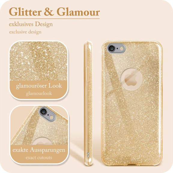 ONEFLOW Glitter Case iPhone 6 mit Glitzer Look – Weiteres Produktbild 2