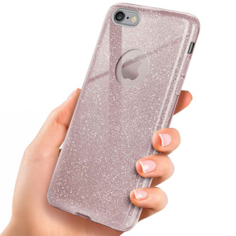 ONEFLOW Glitter Case iPhone 6 mit Glitzer Look – Gloss - Rosé