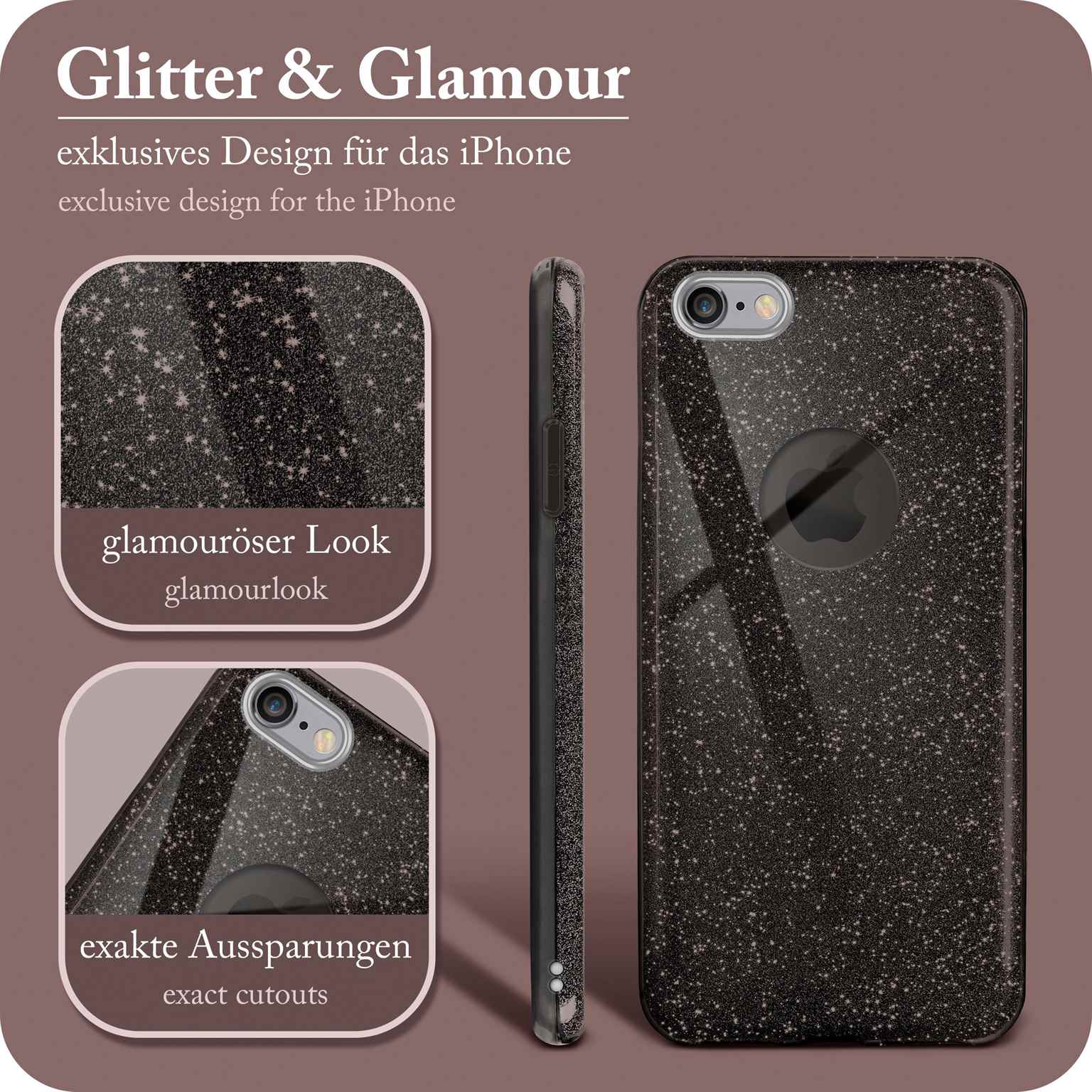 ONEFLOW Glitter Case iPhone 6 mit Glitzer Look – Weiteres Produktbild 1