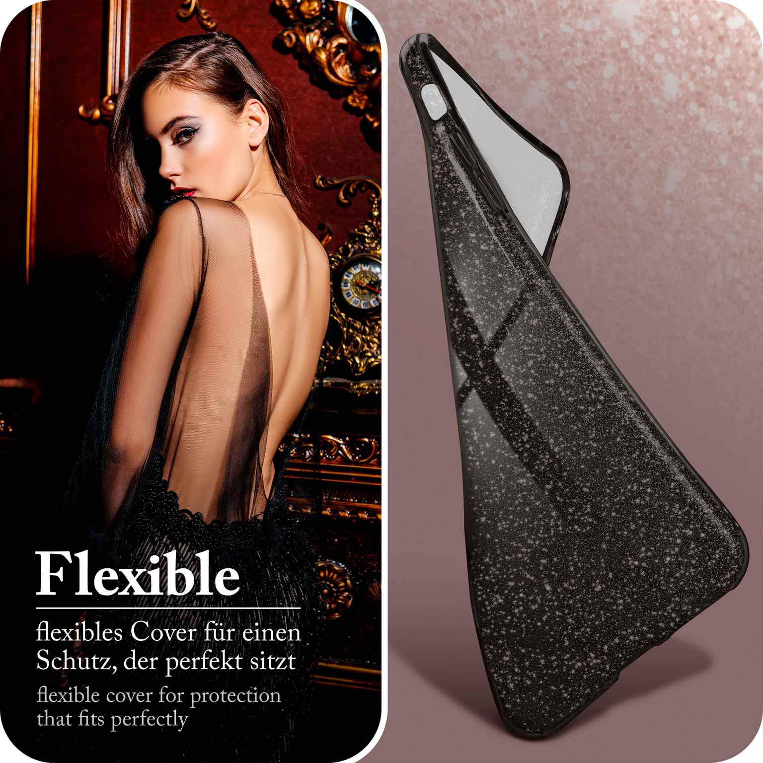ONEFLOW Glitter Case iPhone 6 mit Glitzer Look – Weiteres Produktbild 3