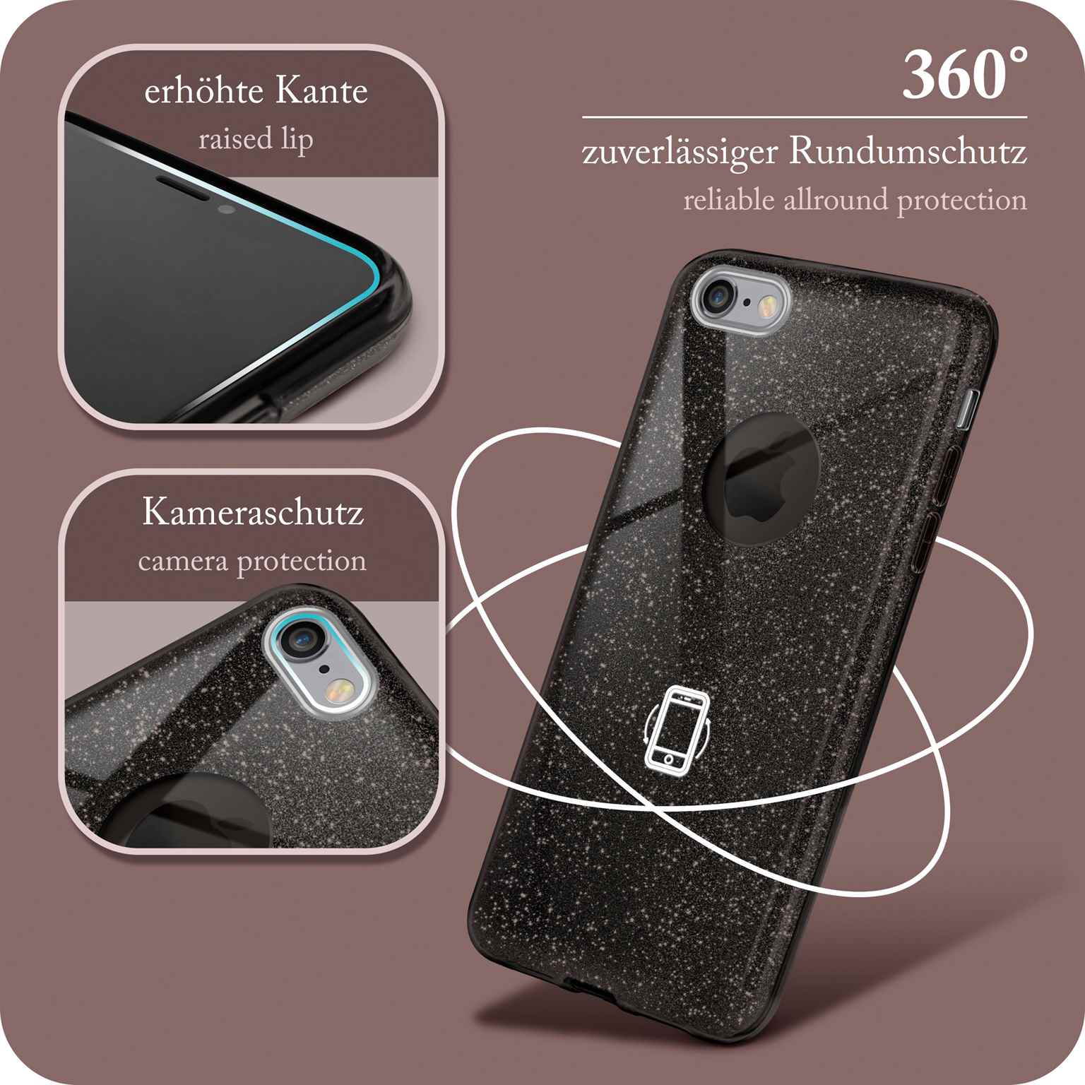 ONEFLOW Glitter Case iPhone 6 mit Glitzer Look – Weiteres Produktbild 4