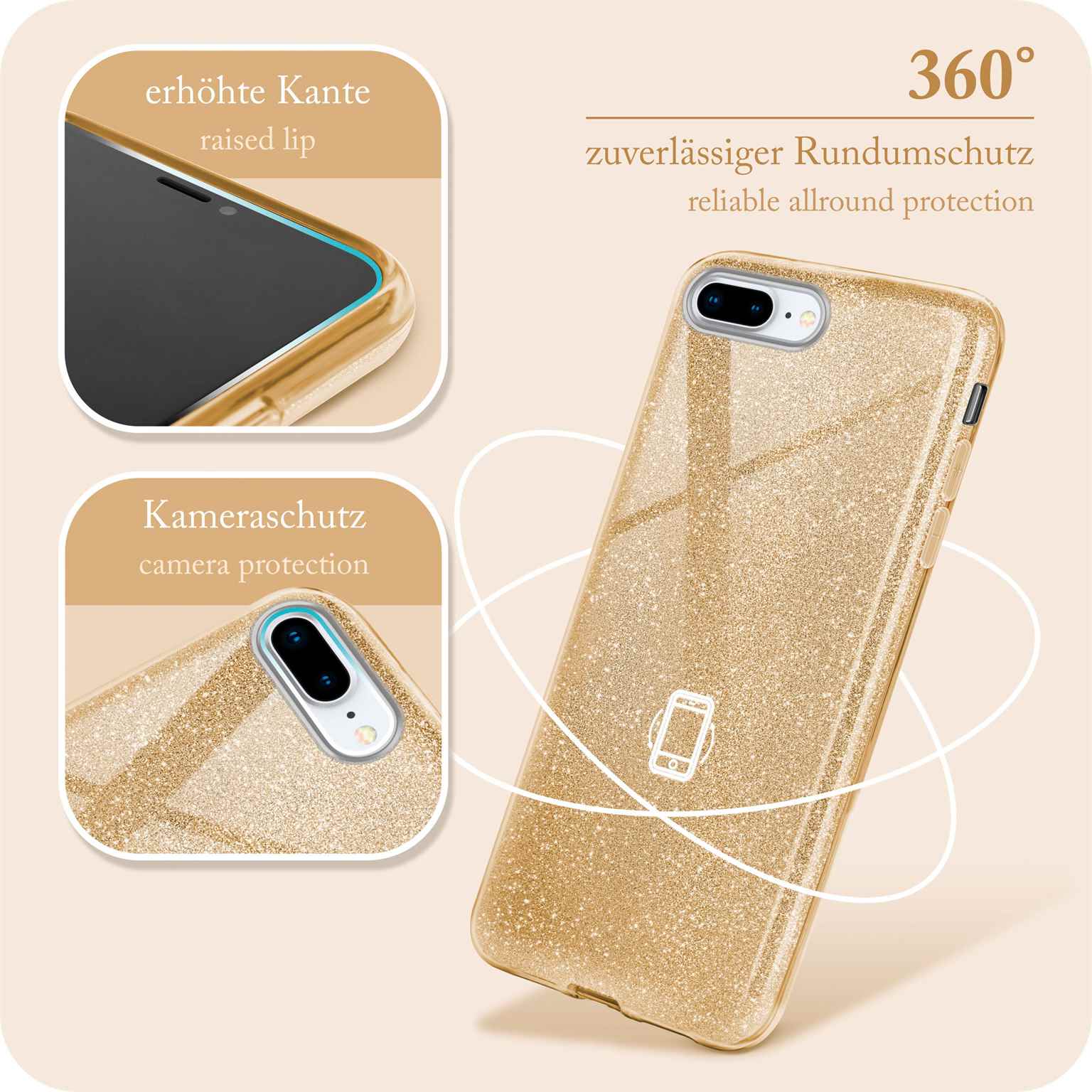 ONEFLOW Glitter Case iPhone 7 Plus mit Glitzer Look – Weiteres Produktbild 5