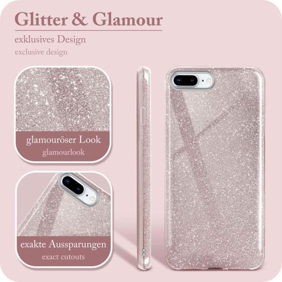 ONEFLOW Glitter Case iPhone 8 Plus mit Glitzer Look – Weiteres Produktbild 2 ONEFLOW Glitter Case iPhone 8 Plus mit Glitzer Look – Weiteres Produktbild 2