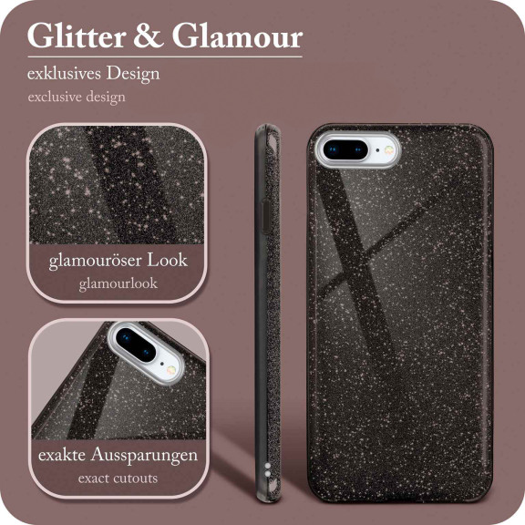ONEFLOW Glitter Case iPhone 8 Plus mit Glitzer Look – Weiteres Produktbild 2