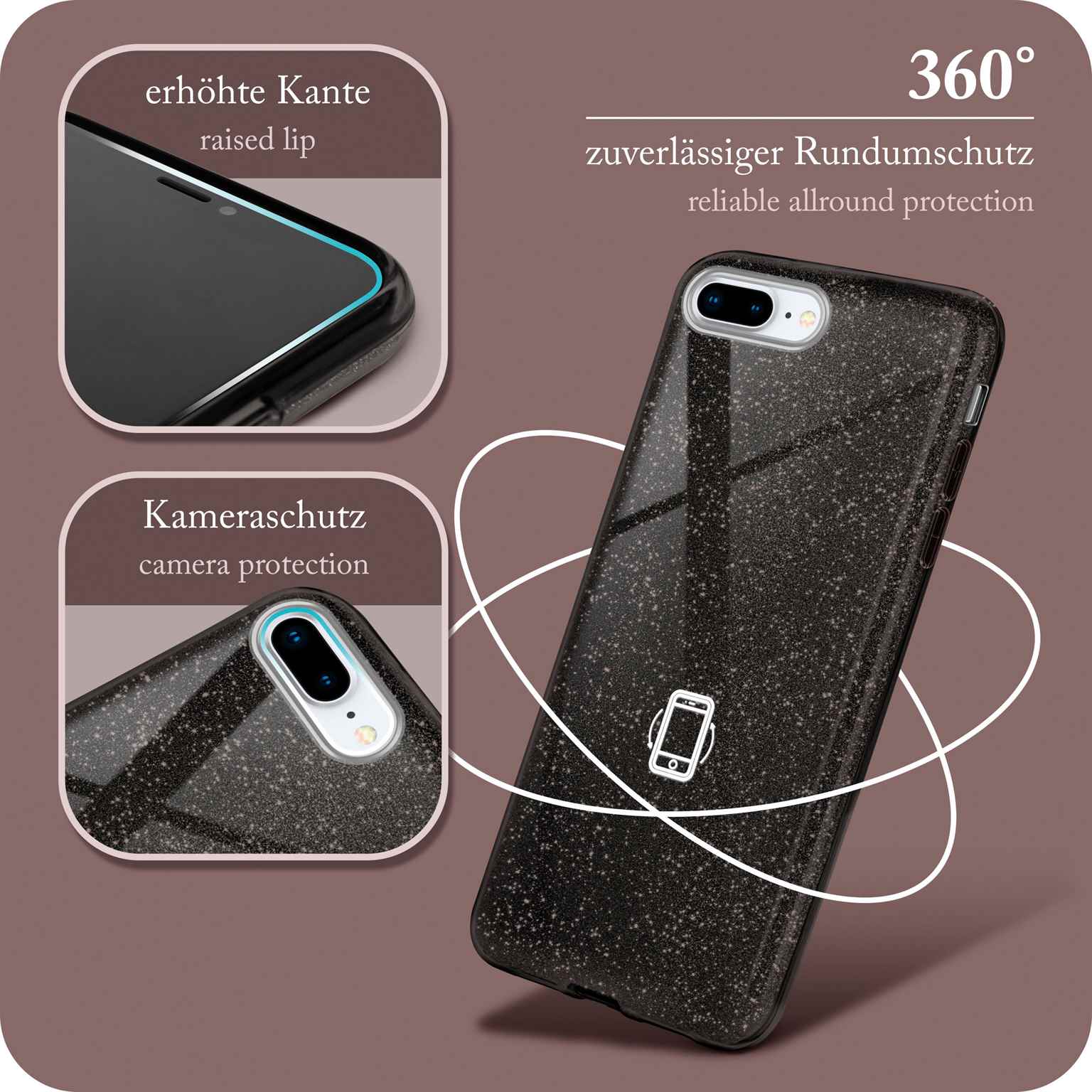 ONEFLOW Glitter Case iPhone 8 Plus mit Glitzer Look – Weiteres Produktbild 5 ONEFLOW Glitter Case iPhone 8 Plus mit Glitzer Look – Weiteres Produktbild 5