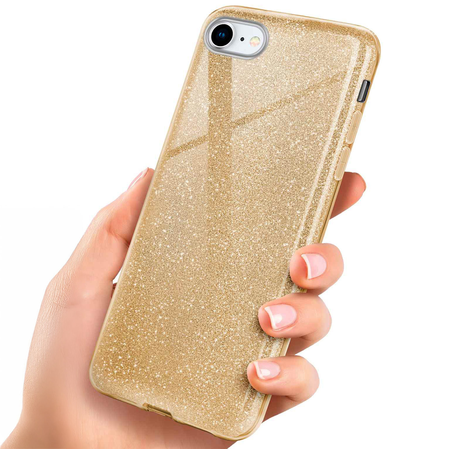 ONEFLOW Glitter Case iPhone 8 mit Glitzer Look – Weiteres Produktbild 1