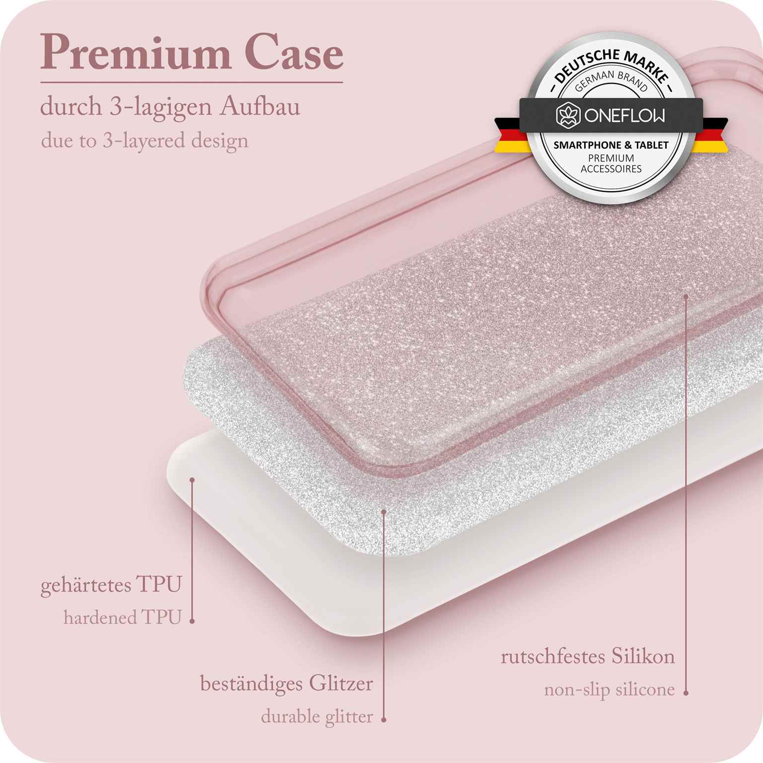 ONEFLOW Glitter Case iPhone SE (2020) mit Glitzer Look – Weiteres Produktbild 3 ONEFLOW Glitter Case iPhone SE (2020) mit Glitzer Look – Weiteres Produktbild 3