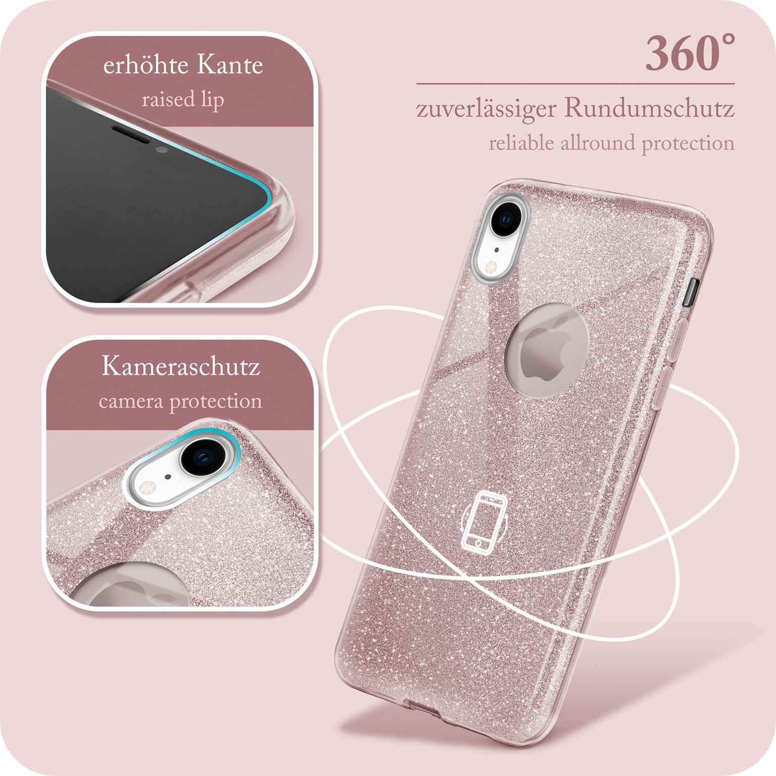 ONEFLOW Glitter Case iPhone XR mit Glitzer Look – Weiteres Produktbild 5