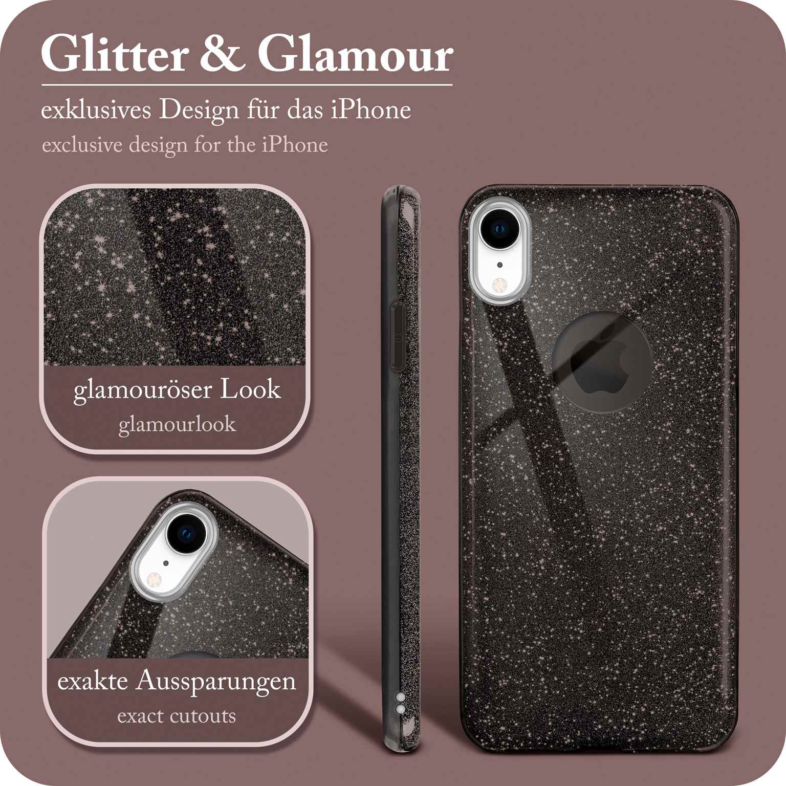 ONEFLOW Glitter Case iPhone XR mit Glitzer Look – Weiteres Produktbild 2