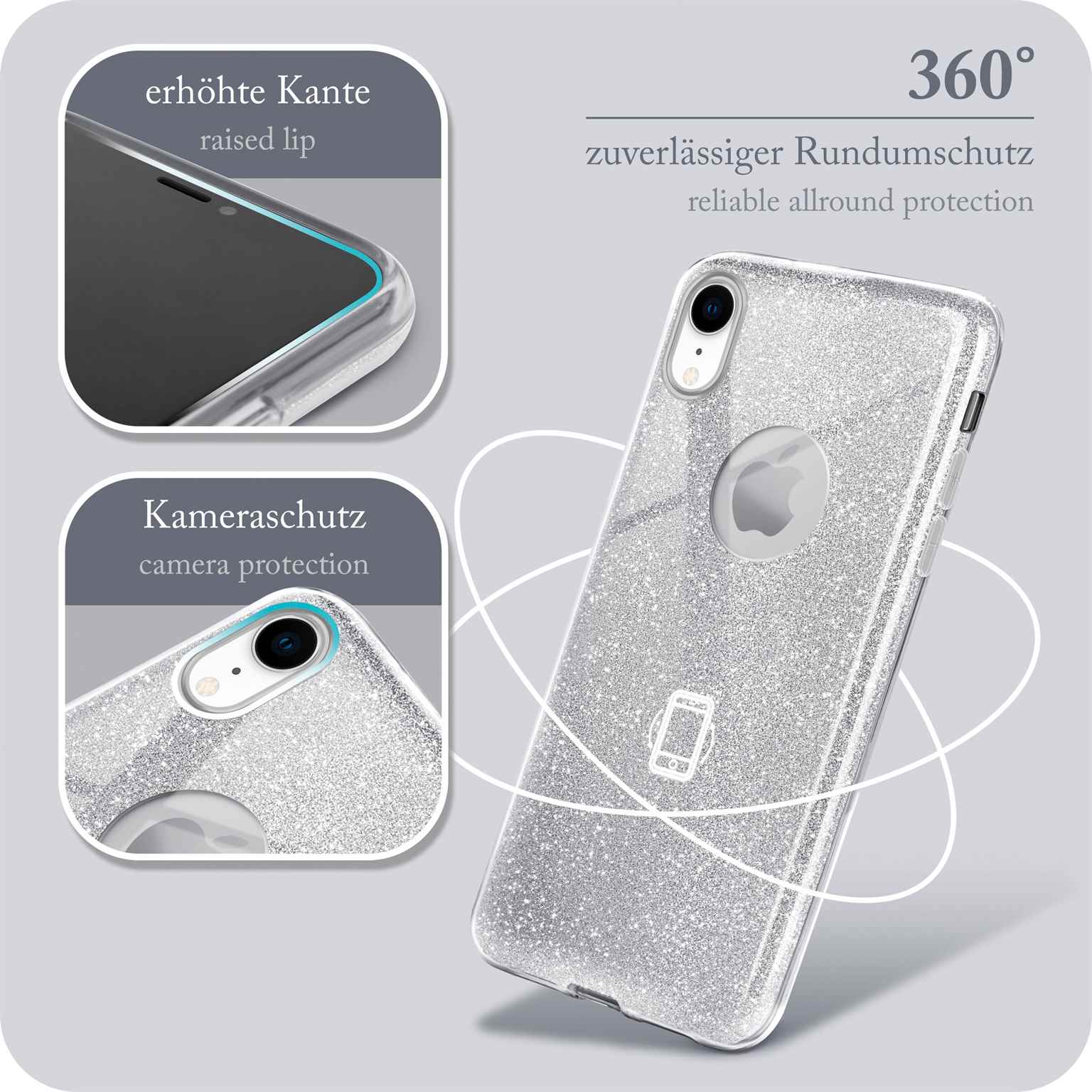 ONEFLOW Glitter Case iPhone XR mit Glitzer Look – Weiteres Produktbild 5