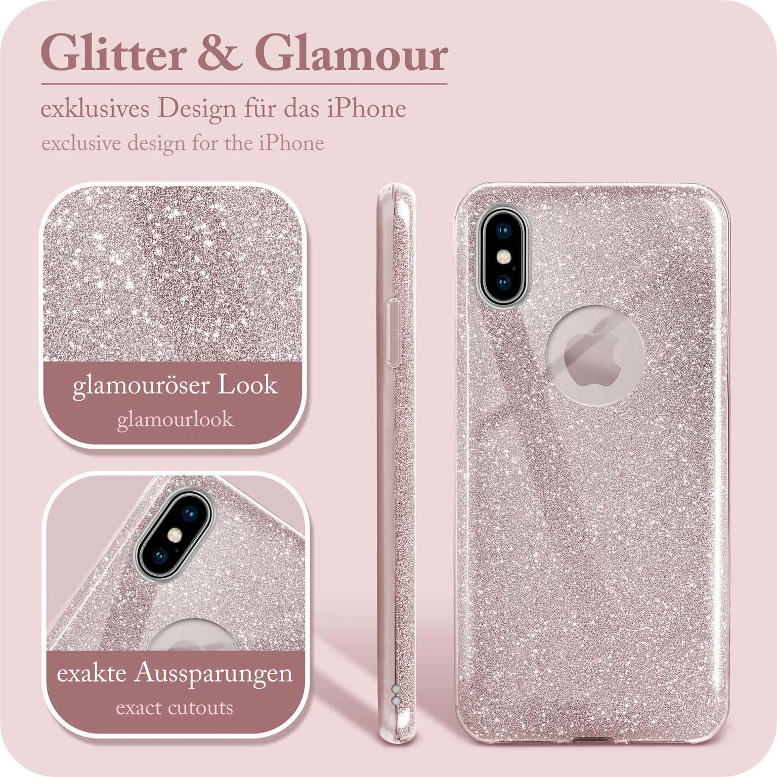 ONEFLOW Glitter Case iPhone XS mit Glitzer Look – Weiteres Produktbild 2