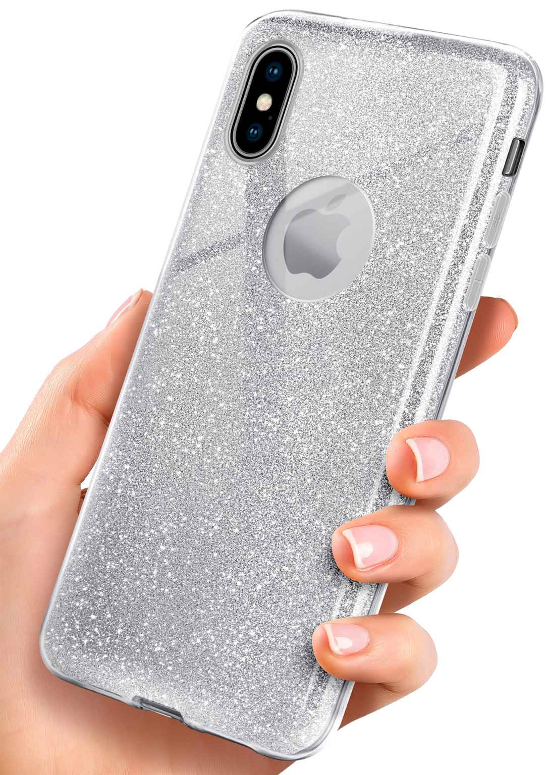 ONEFLOW Glitter Case iPhone XS mit Glitzer Look – undefined