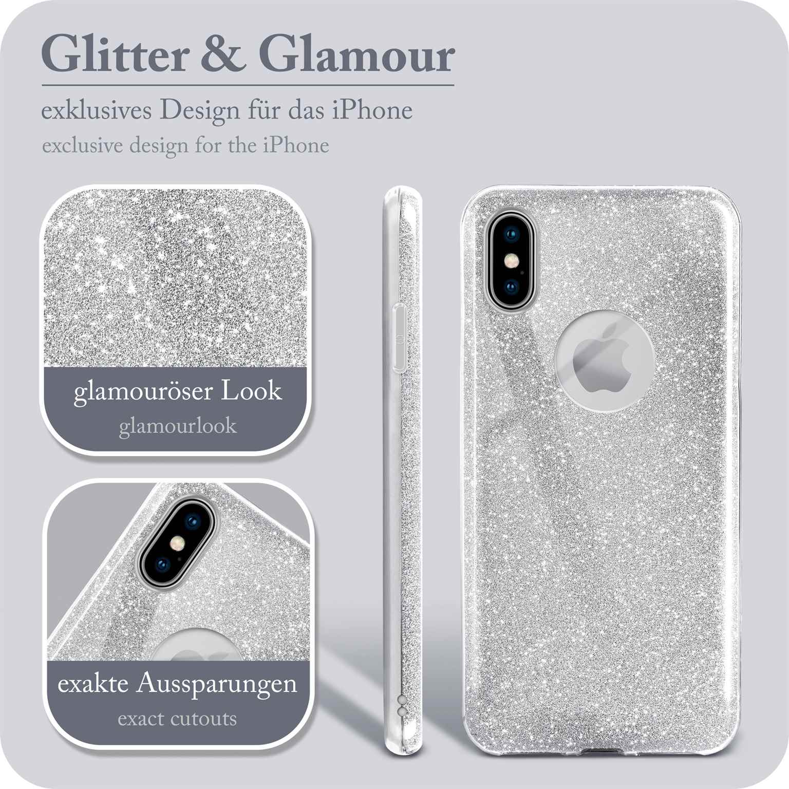 ONEFLOW Glitter Case iPhone XS mit Glitzer Look – Weiteres Produktbild 2