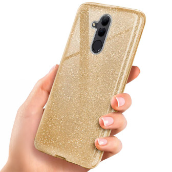 ONEFLOW ONEFLOW Glitter Case Huawei Mate 20 Lite mit Glitzer Look – Shine - Gold