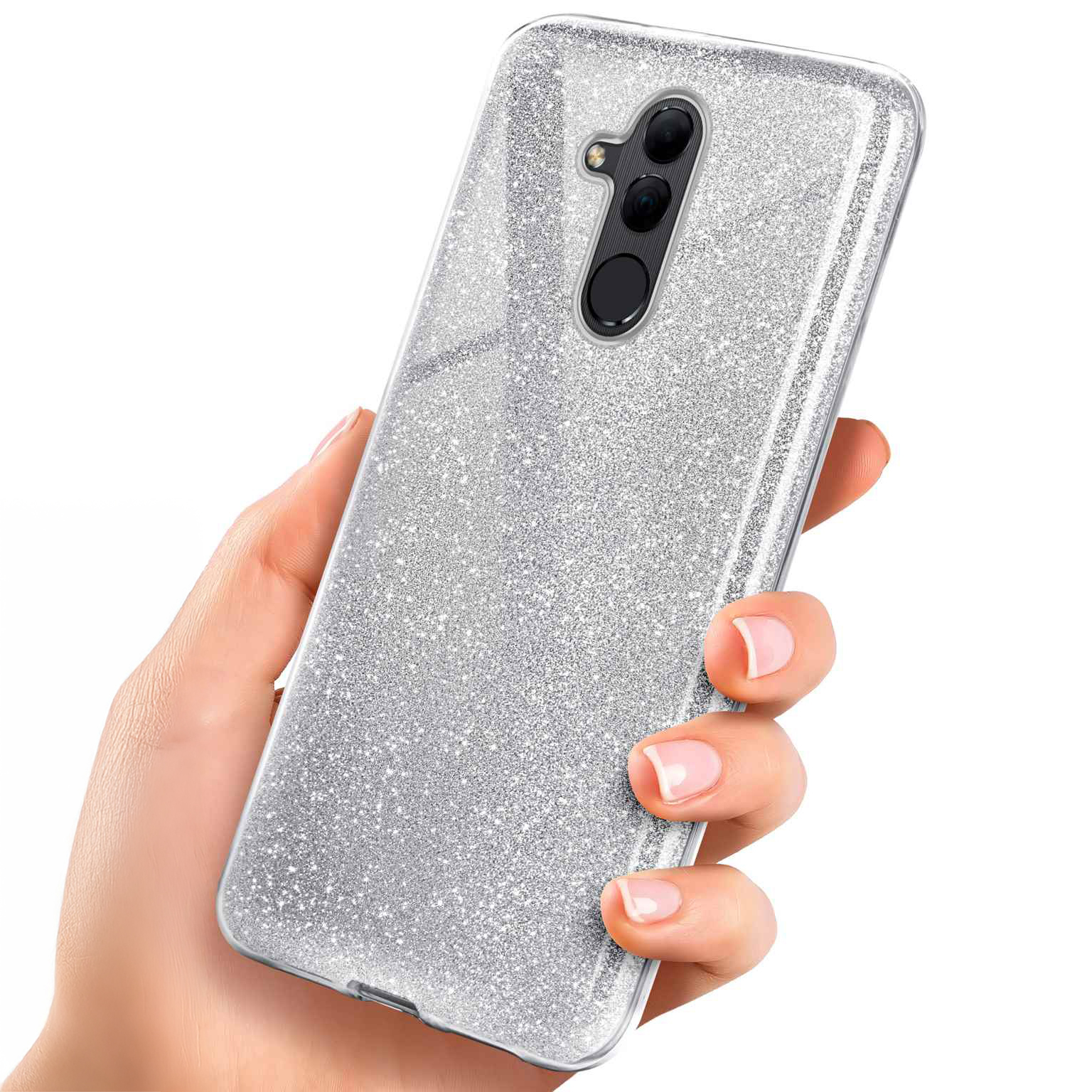 ONEFLOW Glitter Case Huawei Mate 20 Lite mit Glitzer Look – Weiteres Produktbild 1