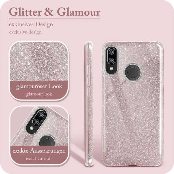 ONEFLOW Glitter Case Huawei P20 Lite mit Glitzer Look – Weiteres Produktbild 2