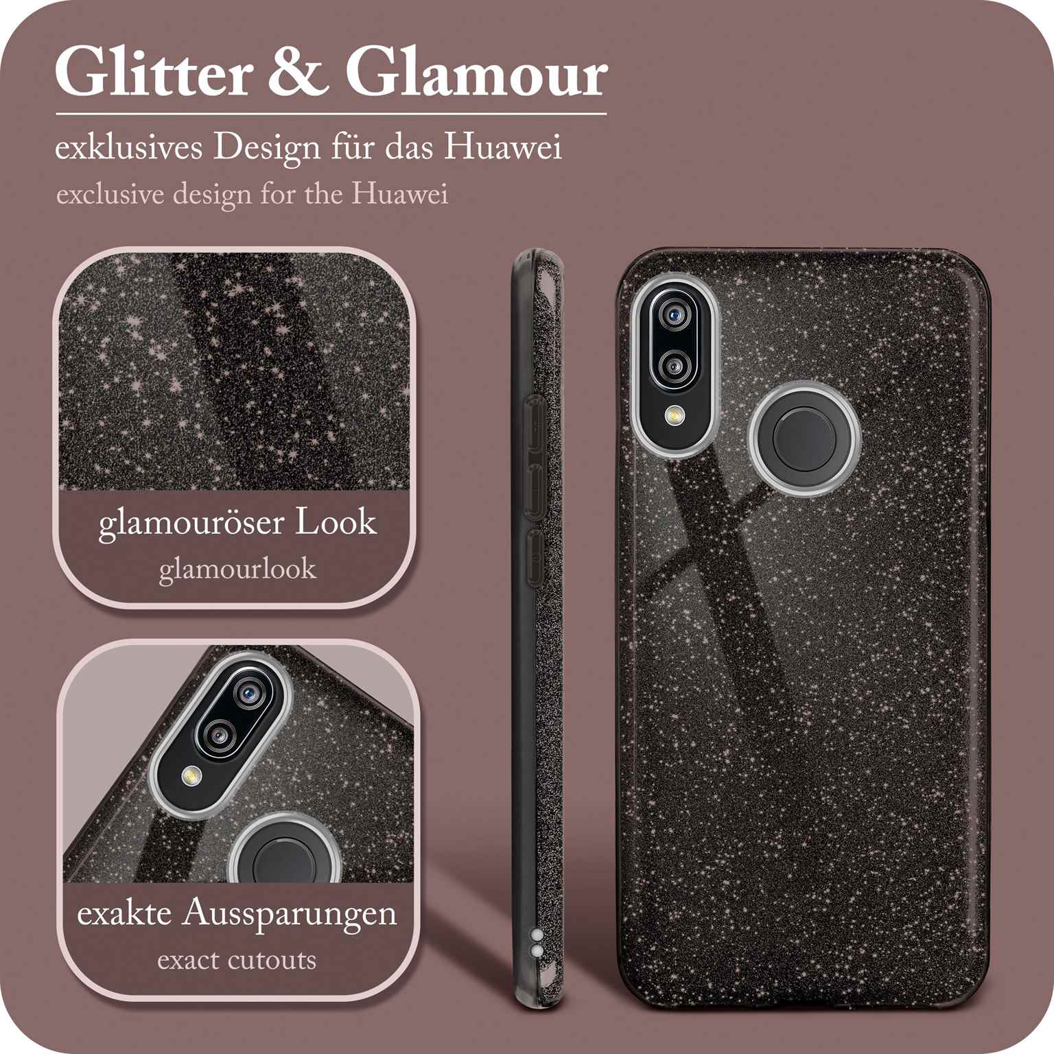 ONEFLOW Glitter Case Huawei P20 Lite mit Glitzer Look – Weiteres Produktbild 2