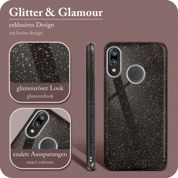 ONEFLOW Glitter Case Huawei P20 Lite mit Glitzer Look – Weiteres Produktbild 2