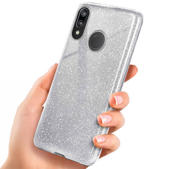 ONEFLOW ONEFLOW Glitter Case Huawei P20 Lite mit Glitzer Look – Sparkle - Silver