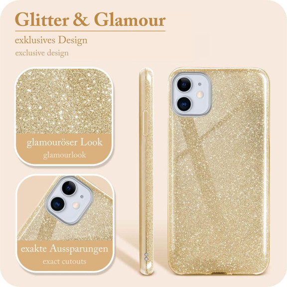 ONEFLOW Glitter Case iPhone 11 mit Glitzer Look – Weiteres Produktbild 2