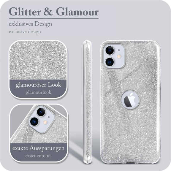 ONEFLOW Glitter Case iPhone 11 mit Glitzer Look – Weiteres Produktbild 2