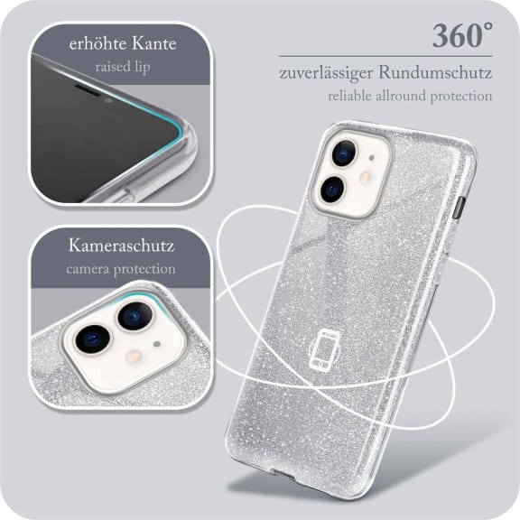 ONEFLOW Glitter Case iPhone 12 mini mit Glitzer Look – Weiteres Produktbild 5 ONEFLOW Glitter Case iPhone 12 mini mit Glitzer Look – Weiteres Produktbild 5