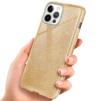 ONEFLOW Glitter Case iPhone 12 Pro Max mit Glitzer Look – Shine-Gold ONEFLOW Glitter Case iPhone 12 Pro Max mit Glitzer Look – Shine-Gold