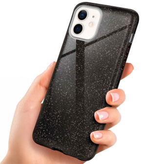 ONEFLOW Glitter Case iPhone 12 mit Glitzer Look – Glamour-Black ONEFLOW Glitter Case iPhone 12 mit Glitzer Look – Glamour-Black