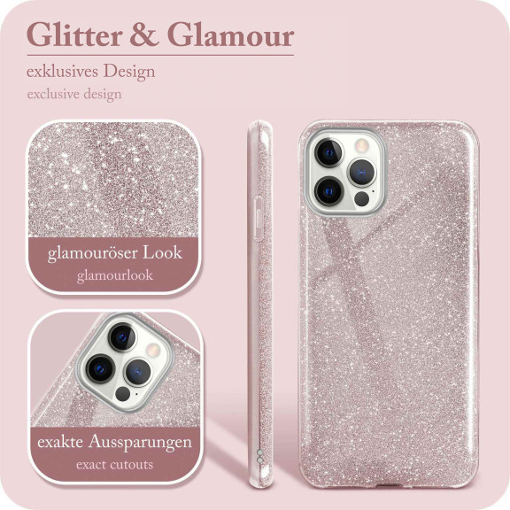 ONEFLOW Glitter Case iPhone 12 Pro mit Glitzer Look – Weiteres Produktbild 2