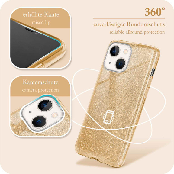 ONEFLOW Glitter Case iPhone 13 mini mit Glitzer Look – Weiteres Produktbild 5 ONEFLOW Glitter Case iPhone 13 mini mit Glitzer Look – Weiteres Produktbild 5