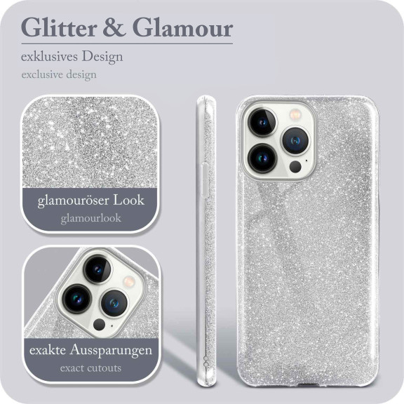 ONEFLOW Glitter Case iPhone 13 Pro Max mit Glitzer Look – Weiteres Produktbild 2