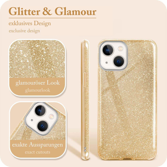 ONEFLOW Glitter Case iPhone 13 mit Glitzer Look – Weiteres Produktbild 2