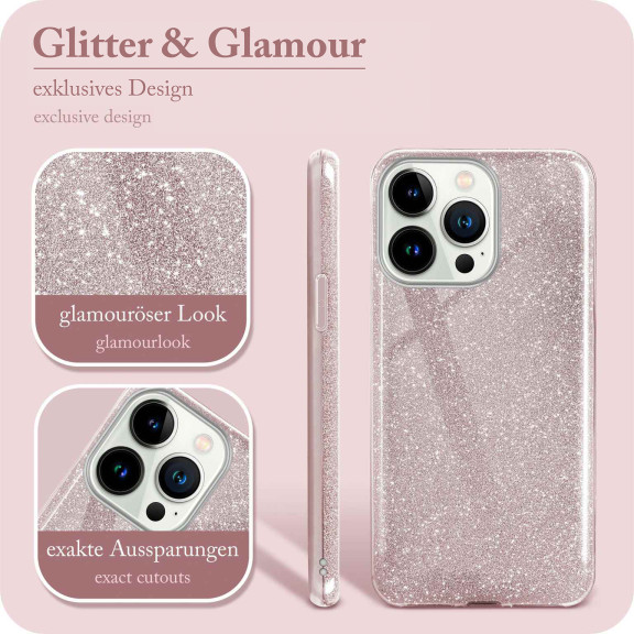 ONEFLOW Glitter Case iPhone 13 Pro mit Glitzer Look – Weiteres Produktbild 2