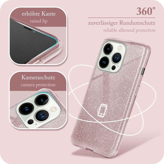 ONEFLOW Glitter Case iPhone 13 Pro mit Glitzer Look – Weiteres Produktbild 5