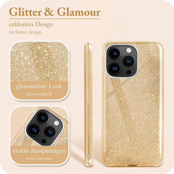 ONEFLOW Glitter Case iPhone 14 Pro mit Glitzer Look – Weiteres Produktbild 2