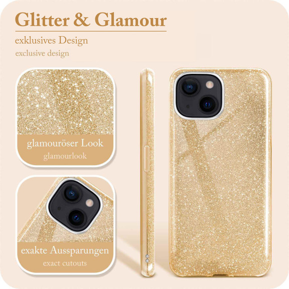 ONEFLOW Glitter Case iPhone 14 mit Glitzer Look – Weiteres Produktbild 2