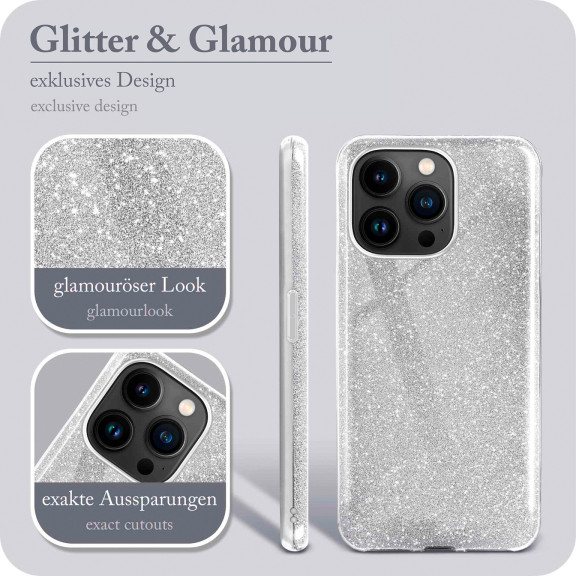 ONEFLOW Glitter Case iPhone 15 Pro Max mit Glitzer Look – Weiteres Produktbild 2