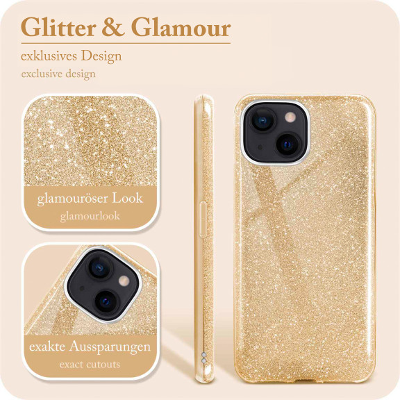 ONEFLOW Glitter Case iPhone 15 mit Glitzer Look – Weiteres Produktbild 2